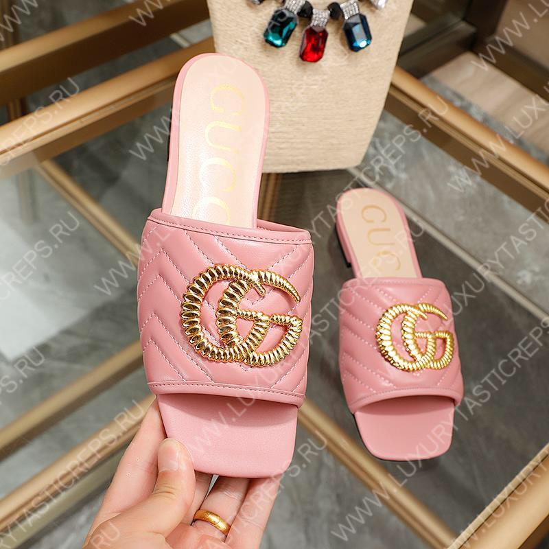G*u*i leather mules pink 26327290
