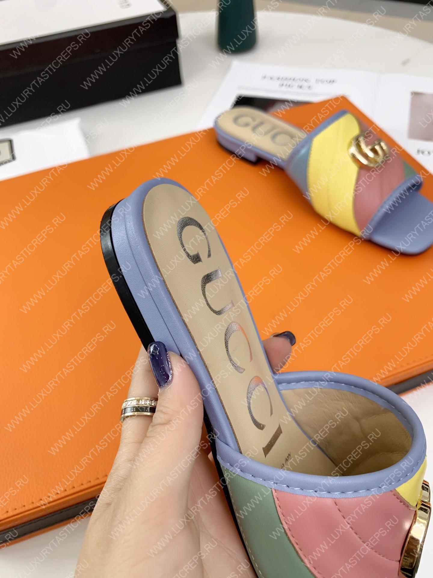 G*u*i double g rainbow mules multicolour 15425109