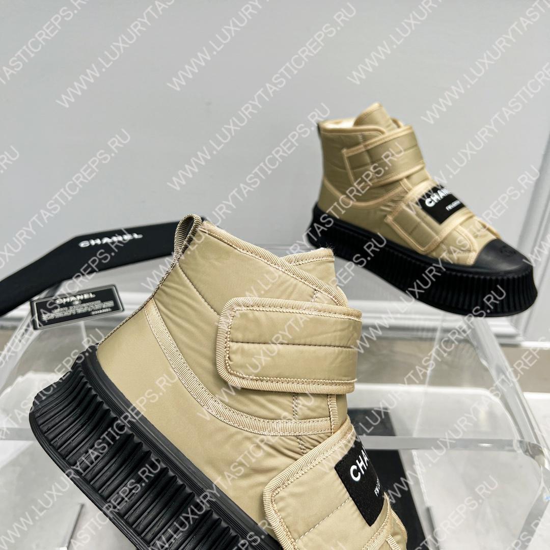 Ch*el sneakers light gold g35617