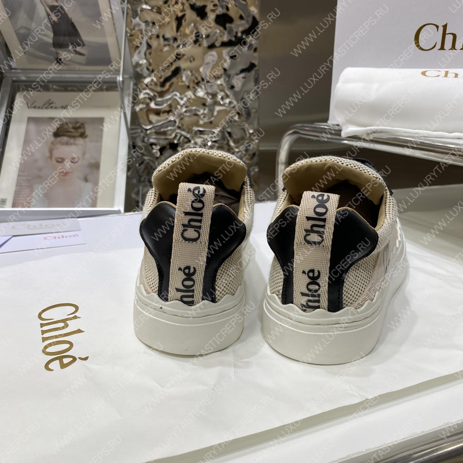 CHLOE LAUREN SNEAKER MILD BEIGE & BLACK CHC22U