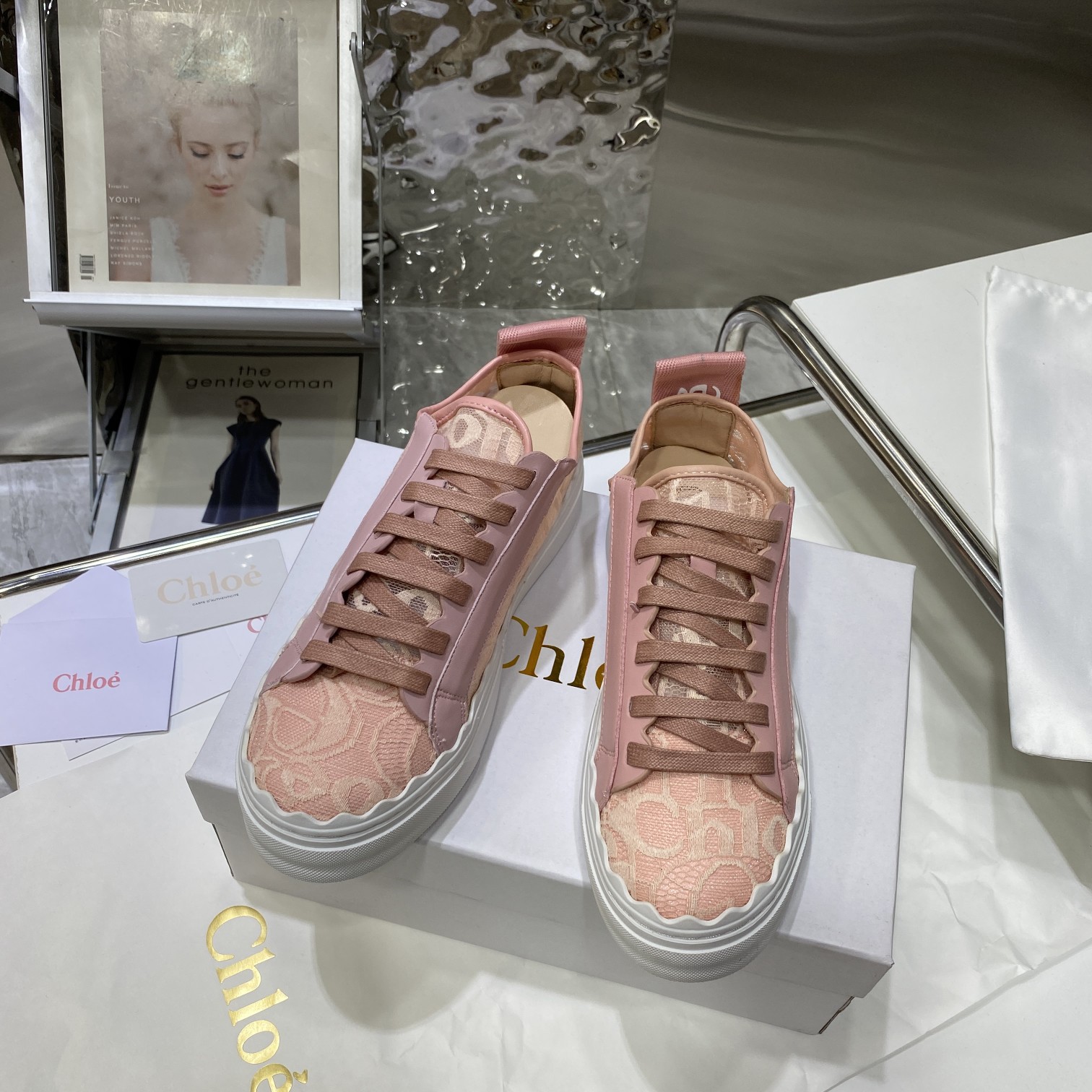 CHLOE LAUREN SNEAKER PINK TEA CHC19U