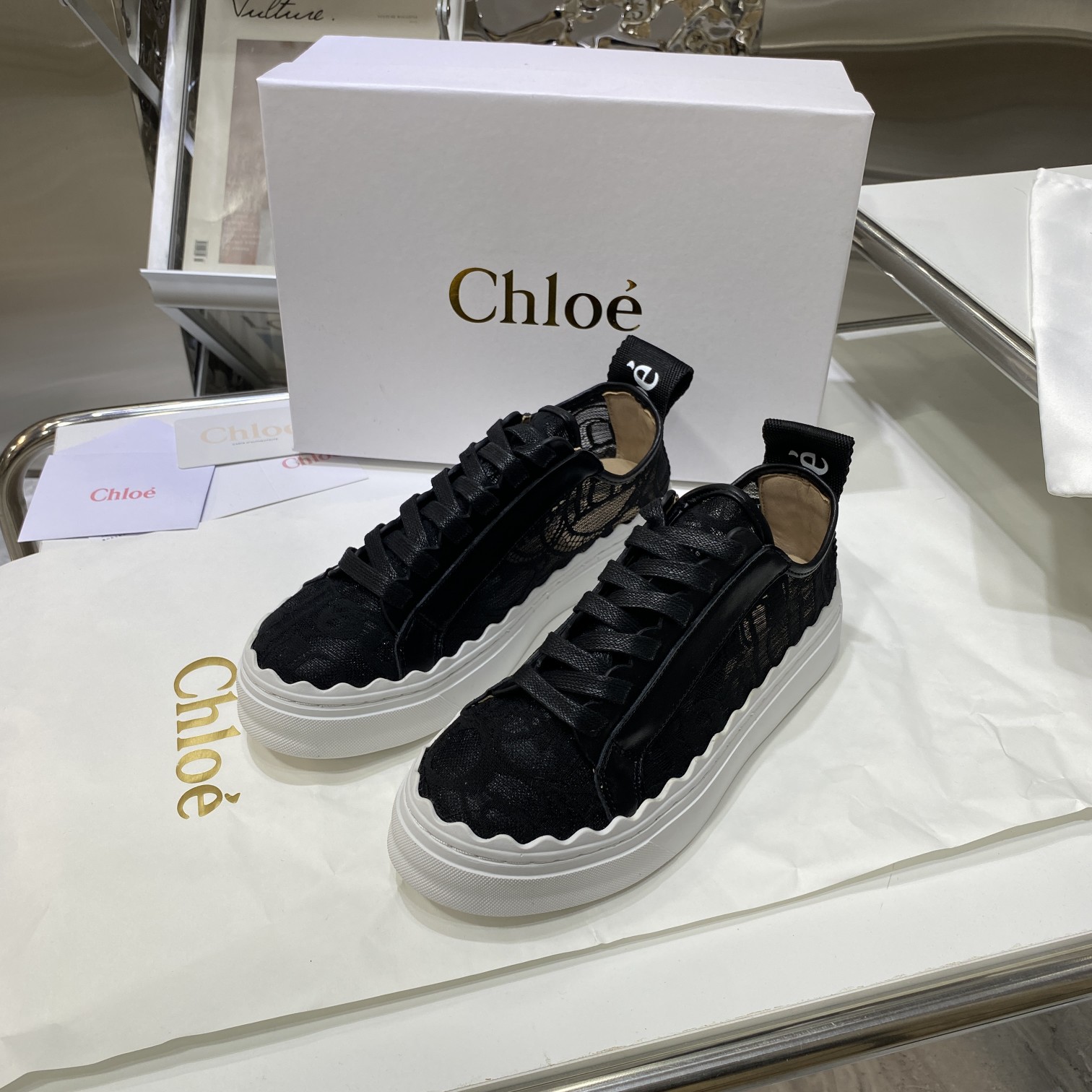 CHLOE LAUREN SNEAKER BLACK CHC19U