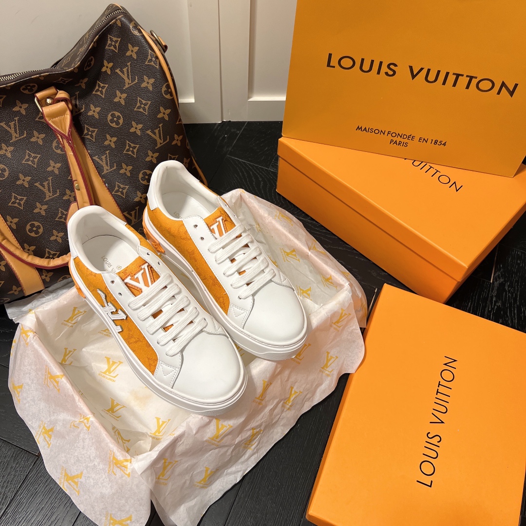 l**is V*t*n time out sneaker orange & white 1aaw0m