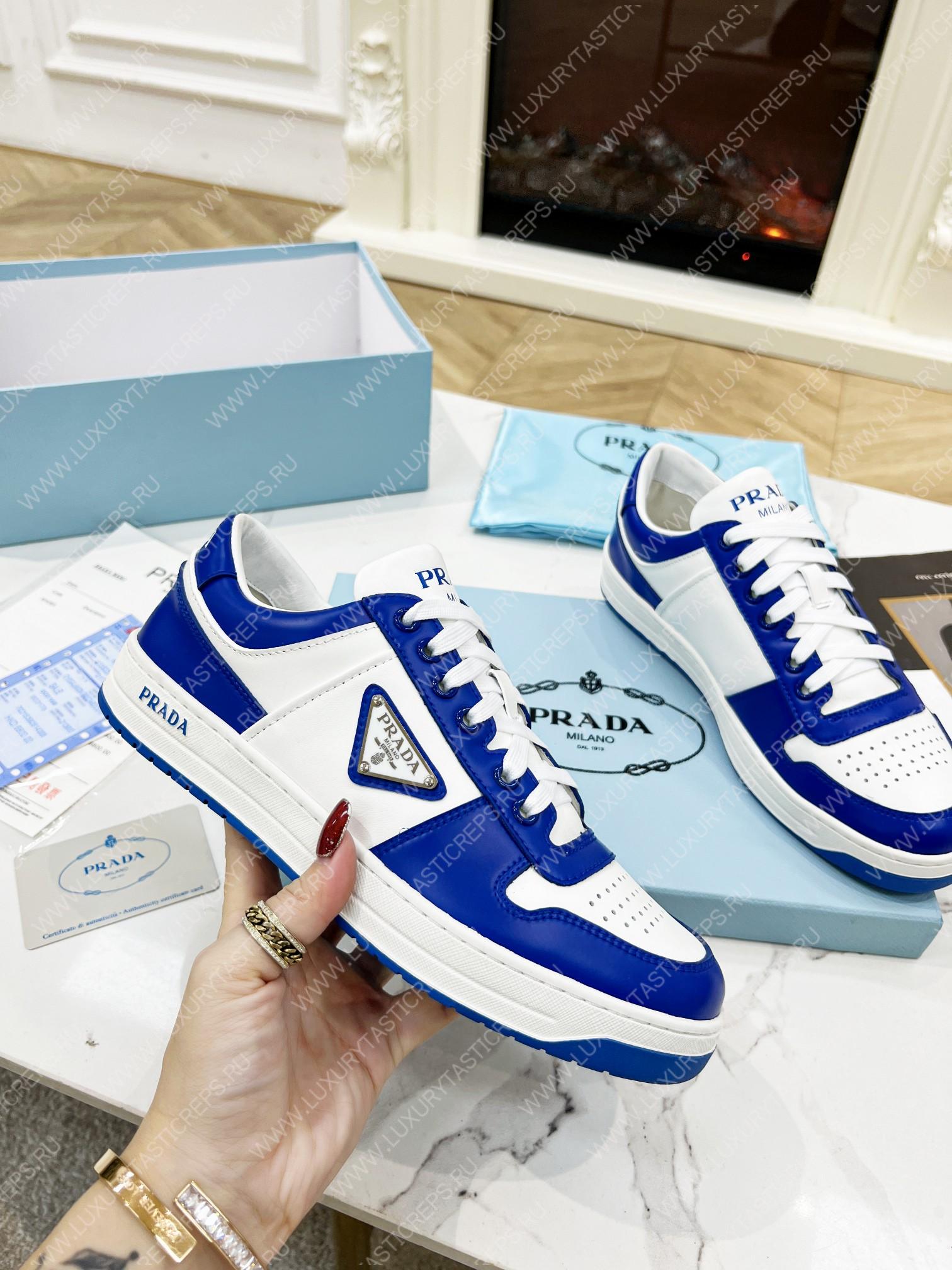 Pra*a downtown leather sneakers white/cyclamen pink 2ee364