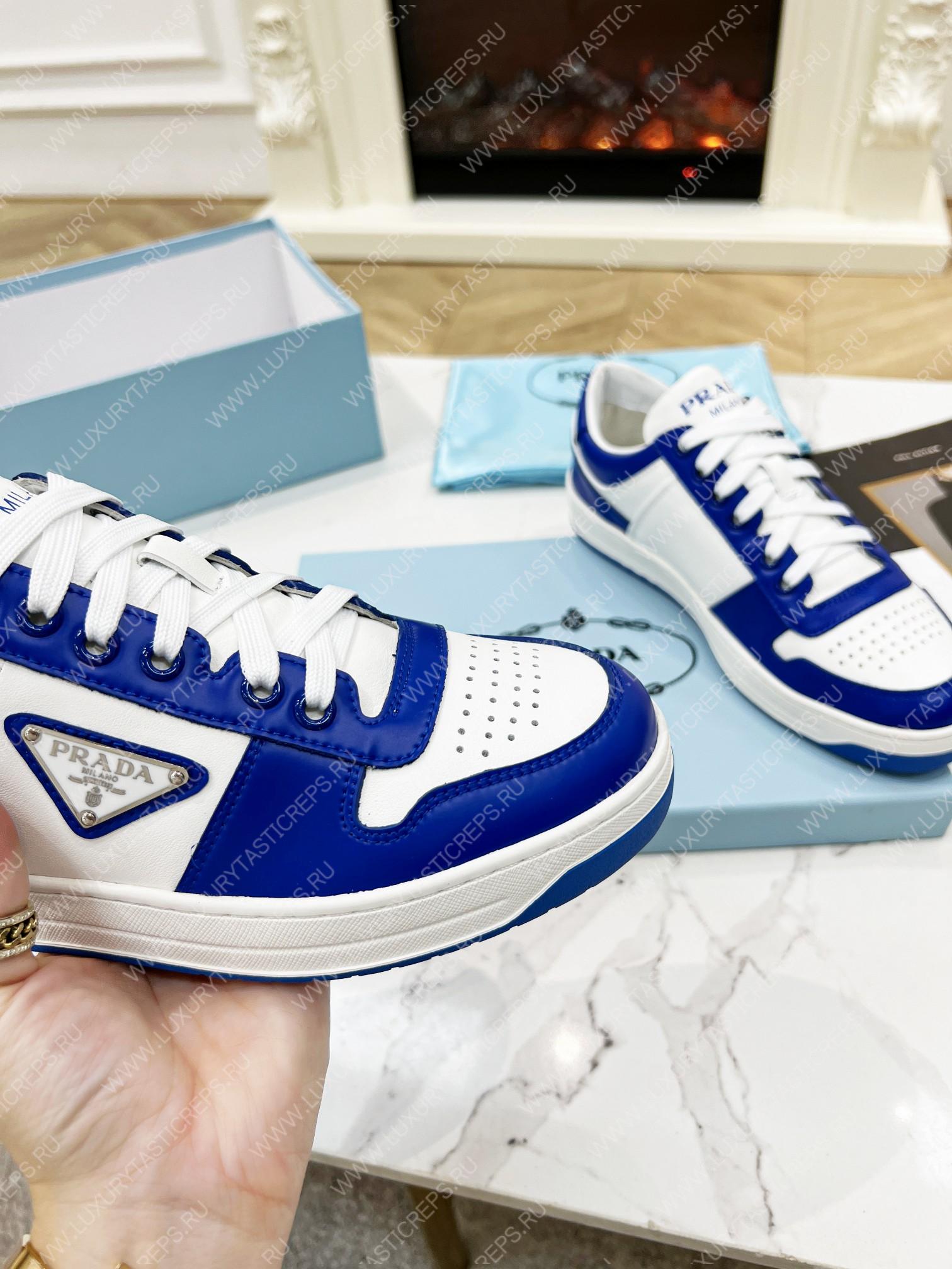 Pra*a downtown leather sneakers white/cyclamen pink 2ee364