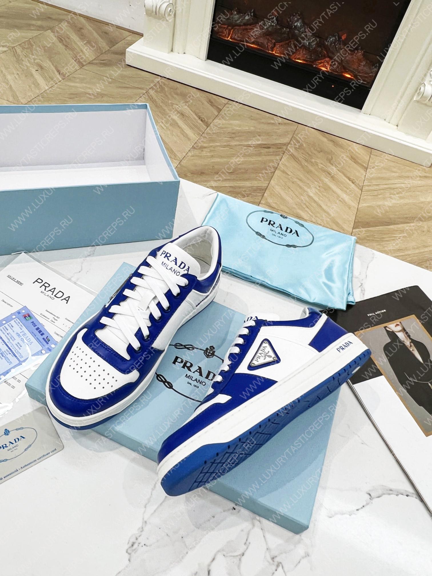 Pra*a downtown leather sneakers white/cyclamen pink 2ee364