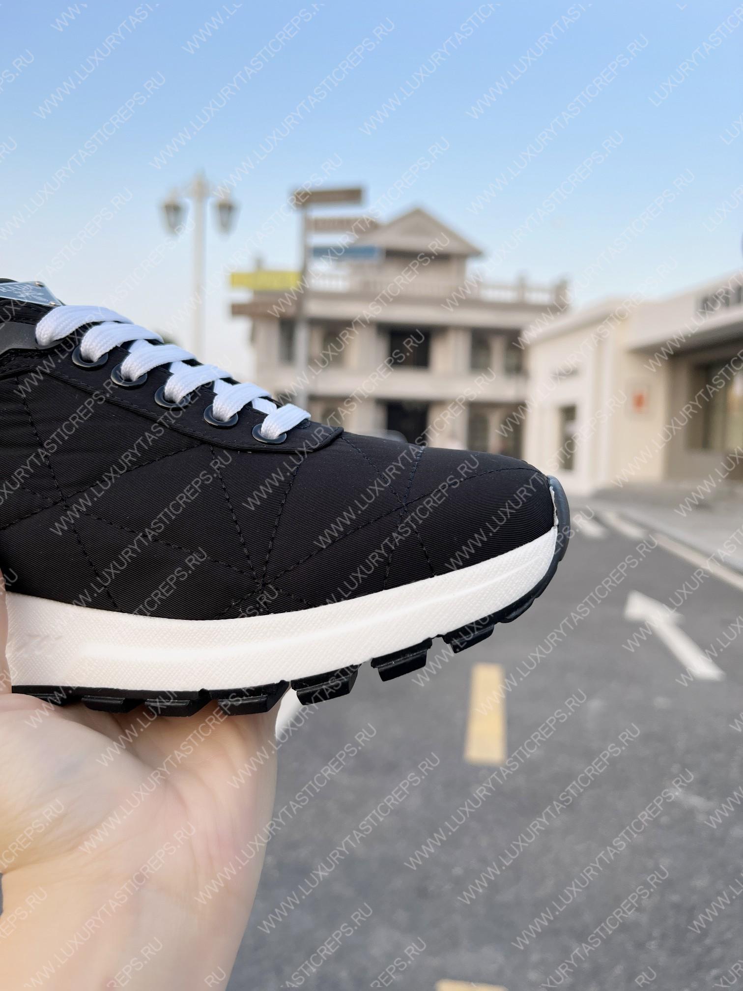 Pra*a quilted nylon sneakers black 2ee367