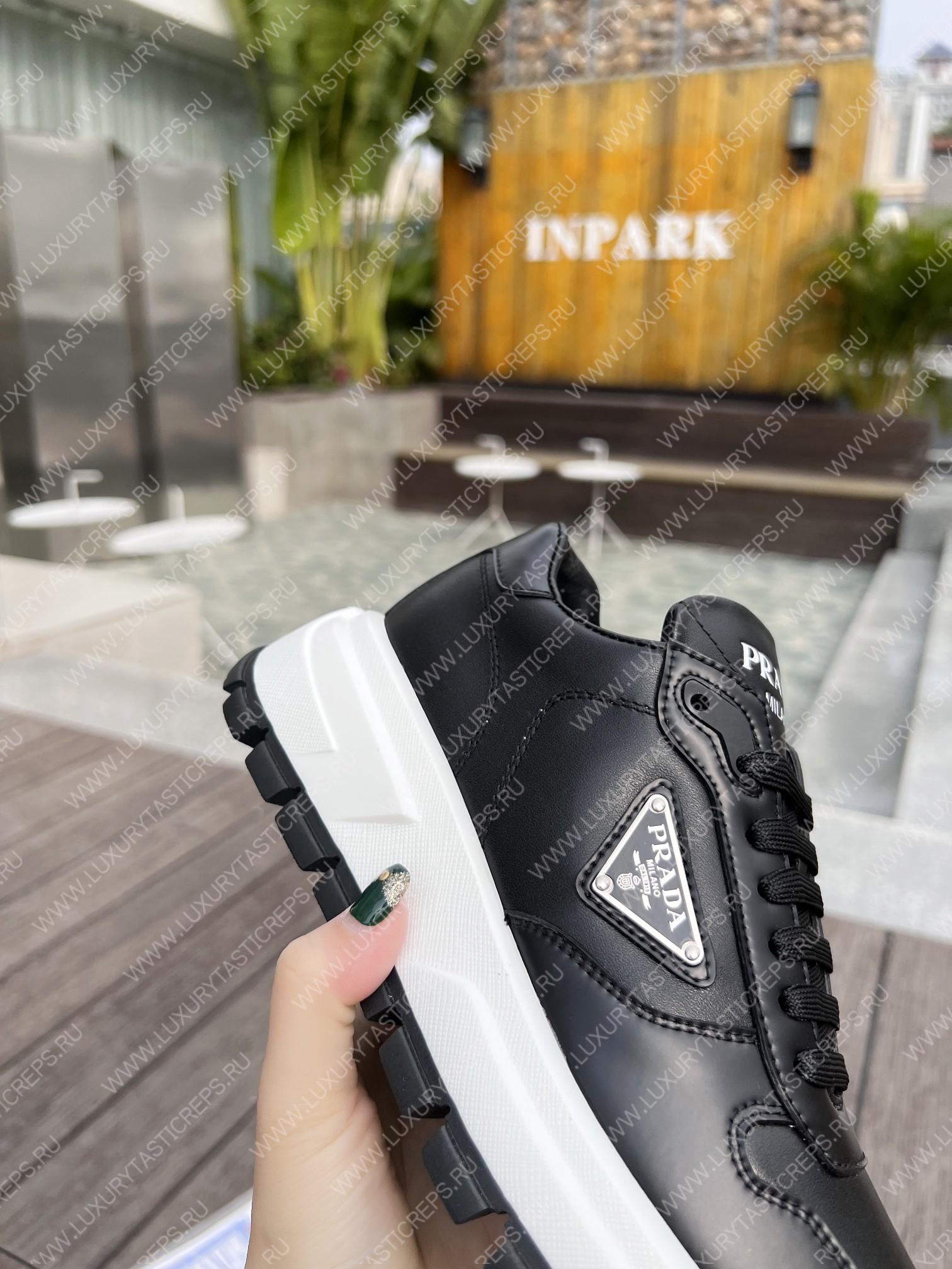 Pra*a leather sneakers black 1e804m