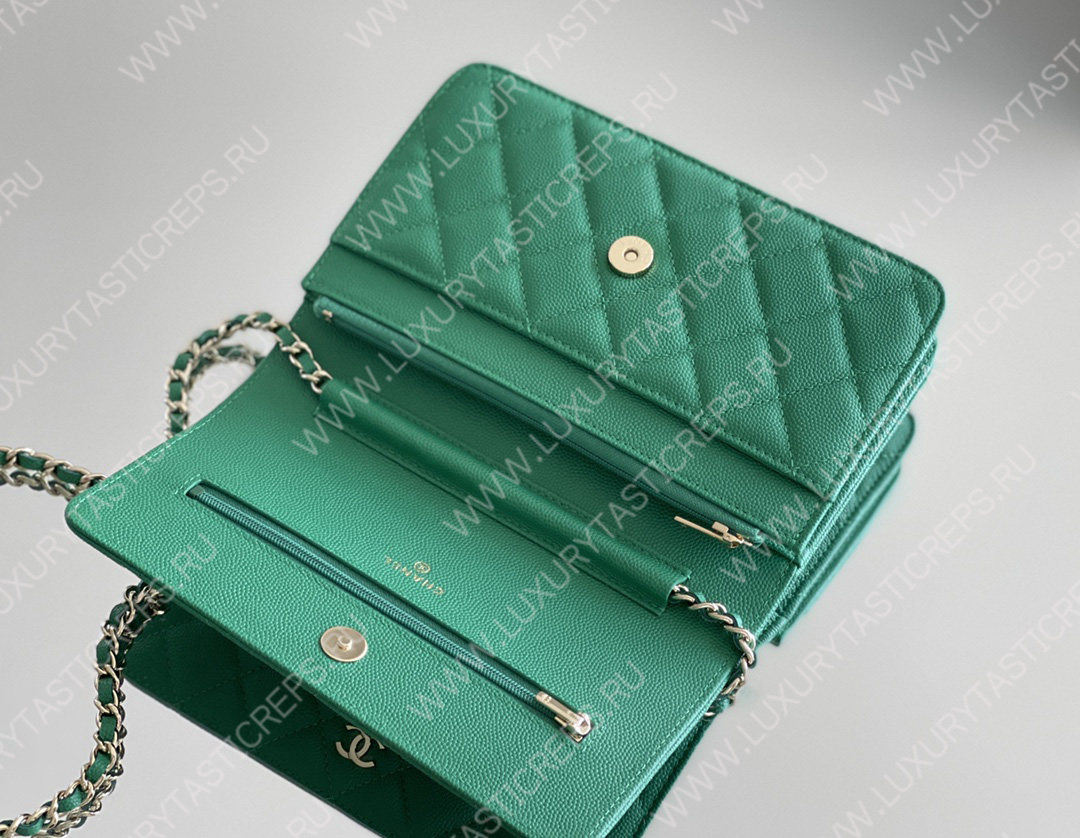 Ch*el classic wallet on chain green ap0250