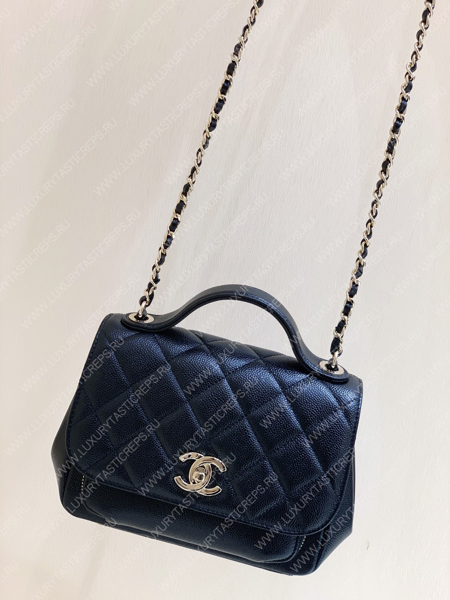 Ch*el small business affinity flap bag black a93749