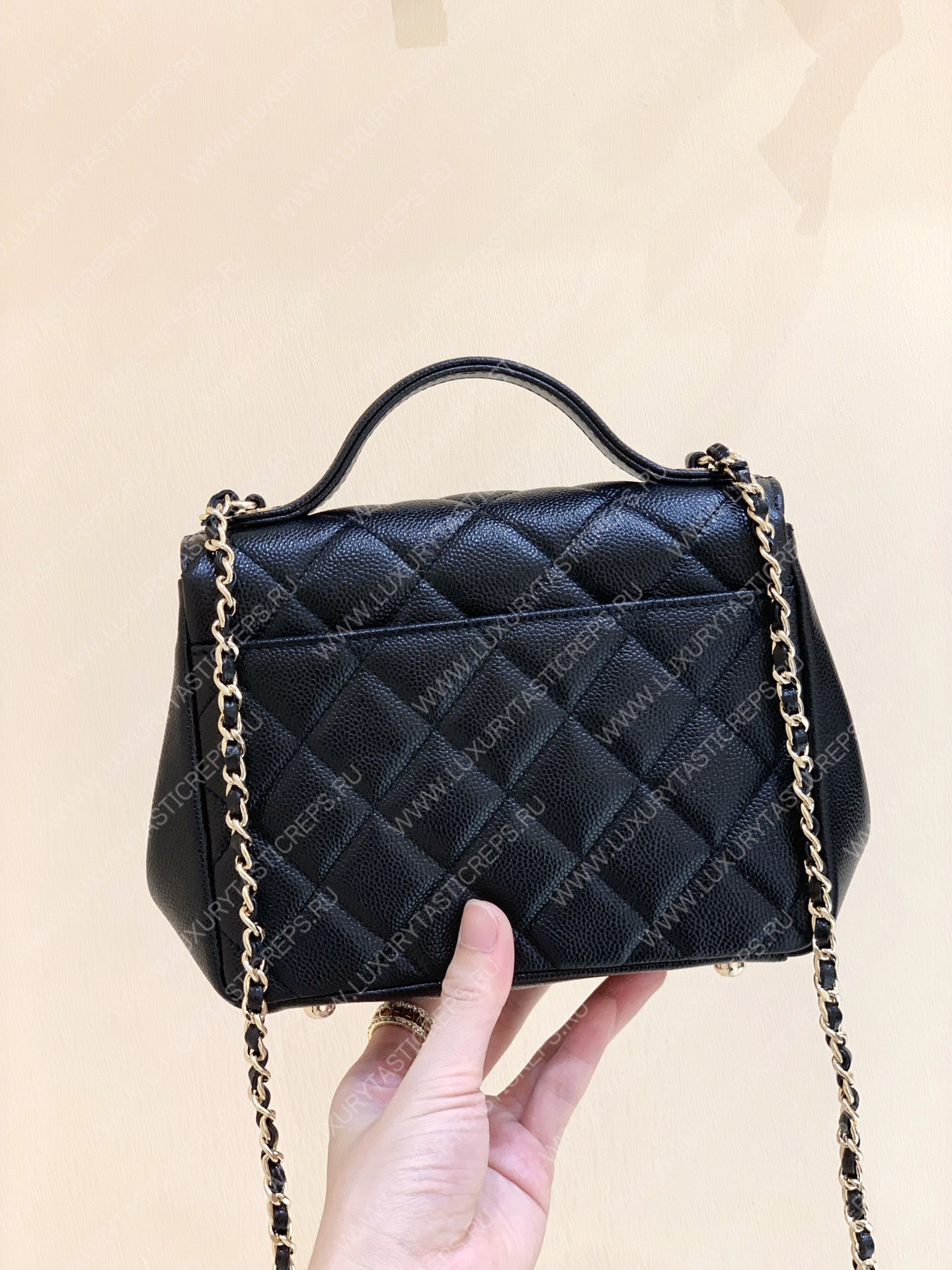 Ch*el small business affinity flap bag black a93749