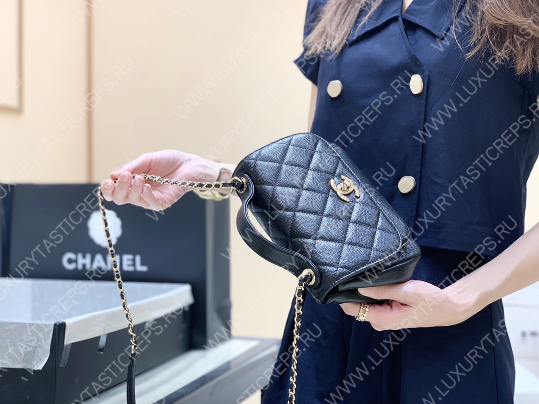 Ch*el small business affinity flap bag black a93749