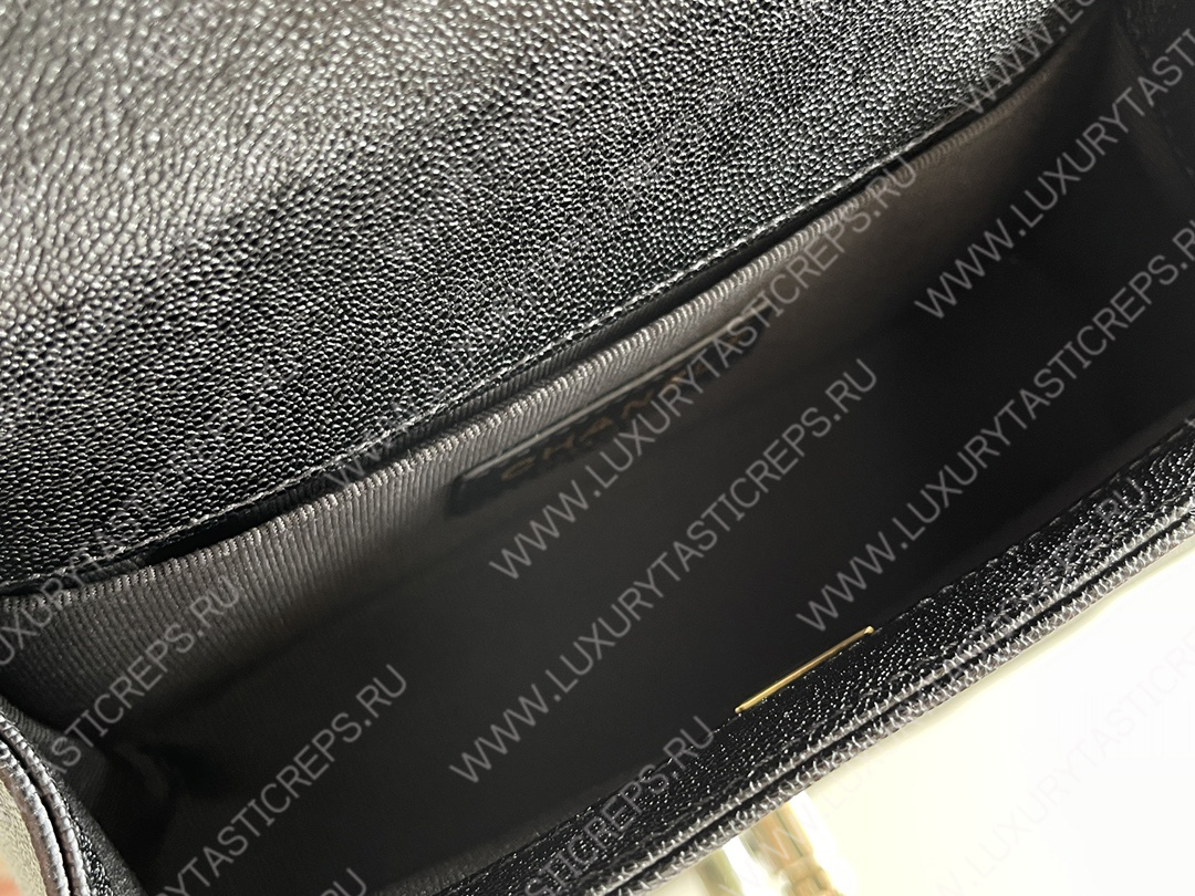 Ch*el boy handbag black a67086