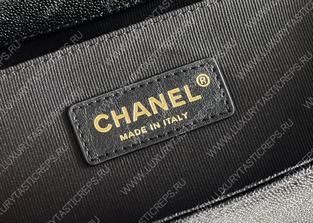 Ch*el boy handbag black a67086