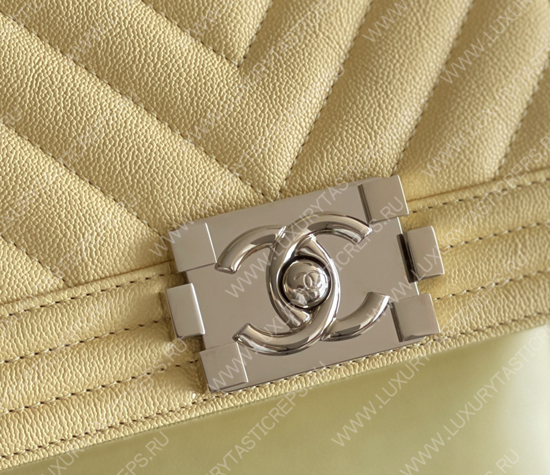 Ch*el small boy handbag yellow a67085