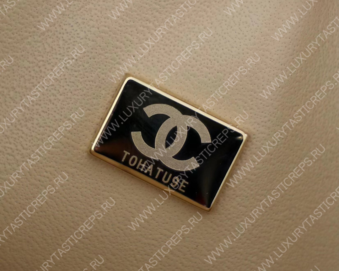 Ch*el classic medium flap bag beige a01112