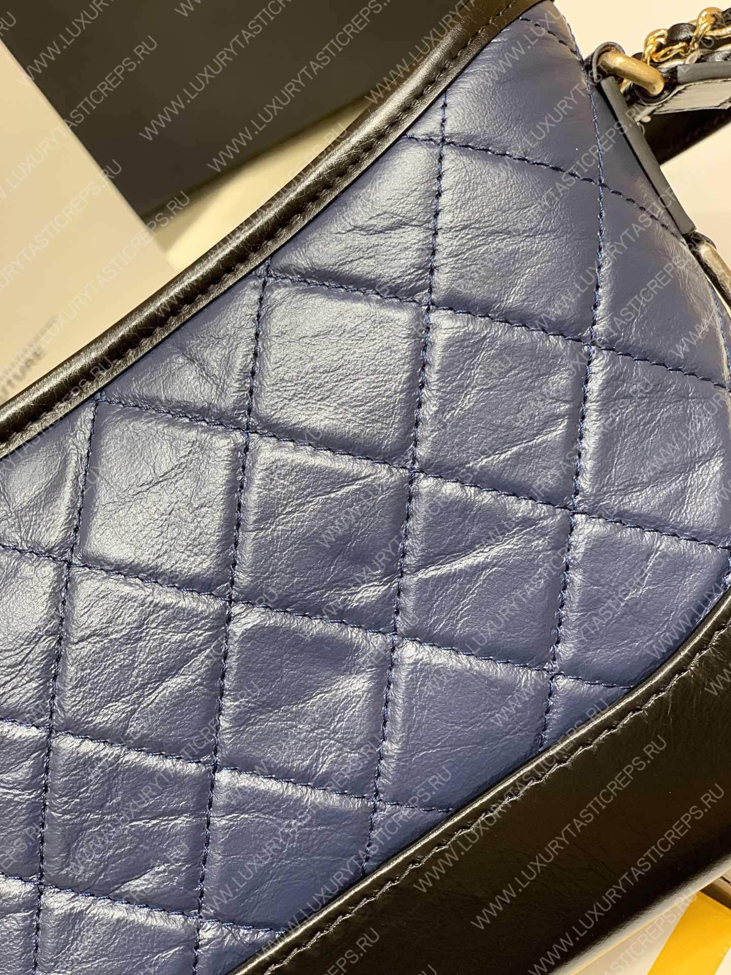 Ch*el gabrielle hobo bag blue a91810