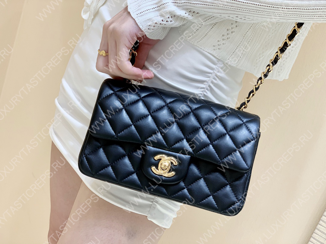 Ch*el classic flap bag black a01116