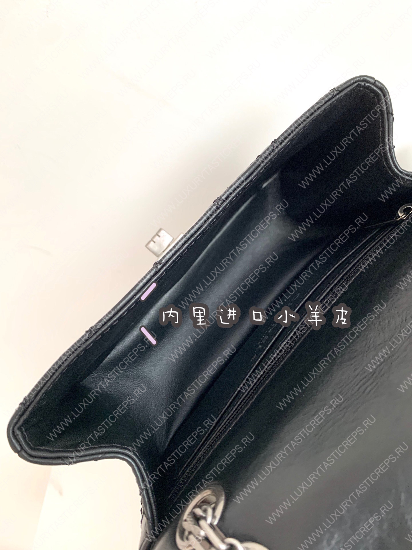 Ch*el 2.55 mini reissue bag black a37585