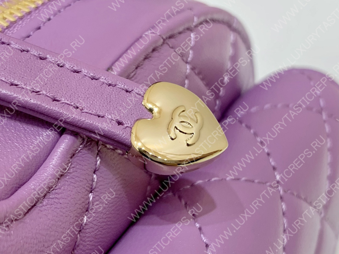 Ch*el cc heart clutch 22s purple as3191