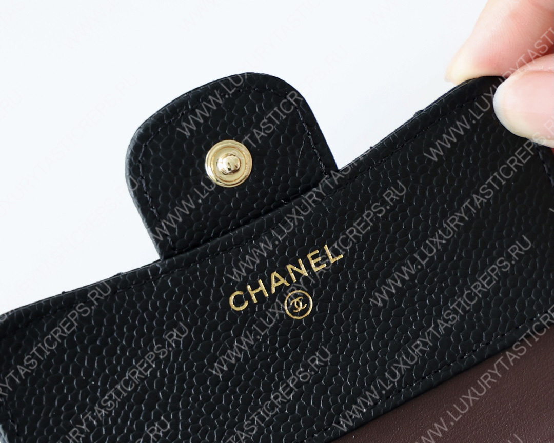 Ch*el classic wallet black ap0712
