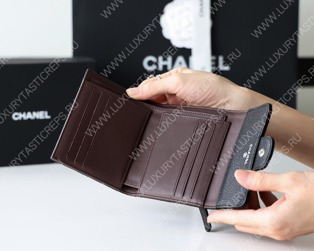 Ch*el classic wallet black ap0712
