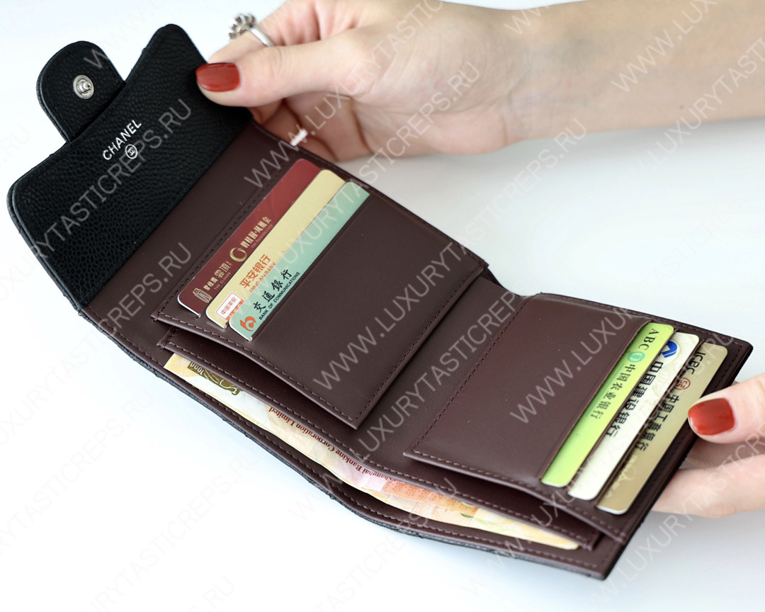 Ch*el classic wallet black ap0712