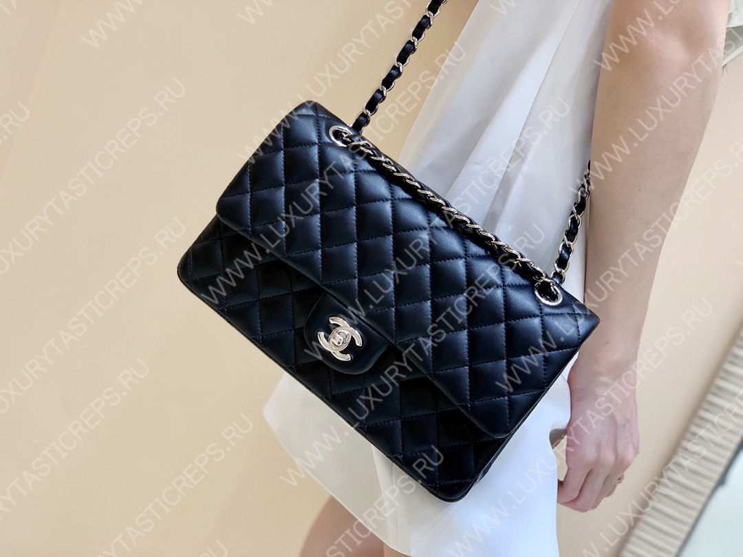 Ch*el classic handbag bag black a01112