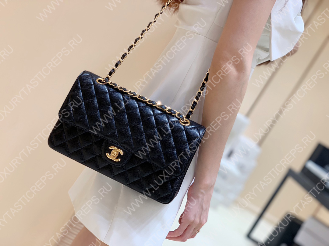 Ch*el classic handbag bag black a01112