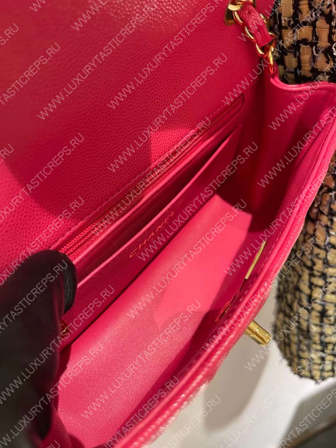 Ch*el mini classic flap bag pink a01116