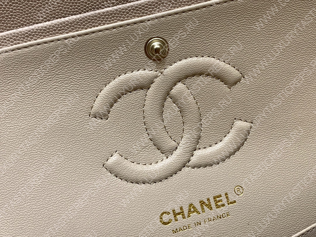 Ch*el small classic handbag bag beige a01113