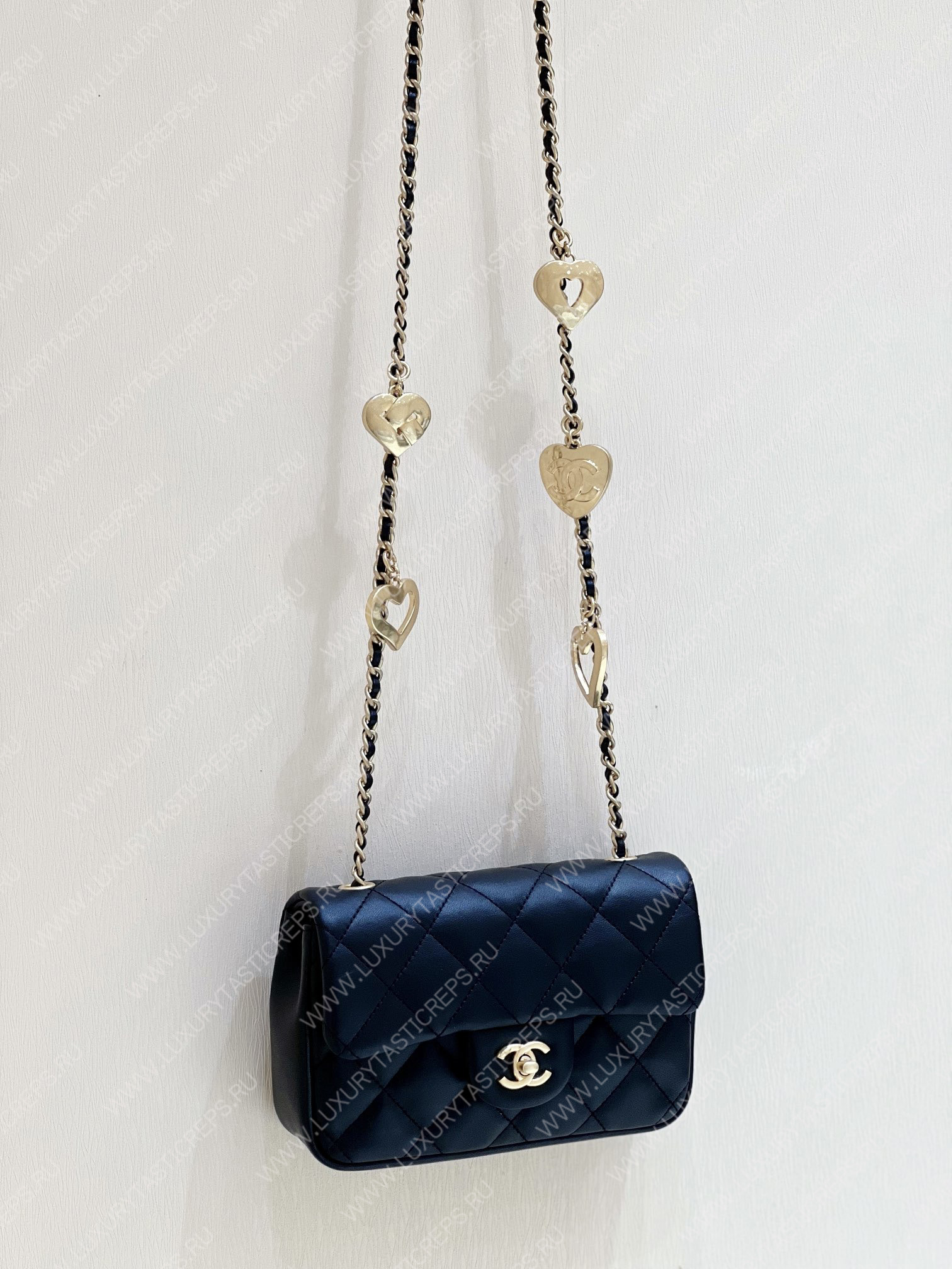 Ch*el mini flap bag black as3456