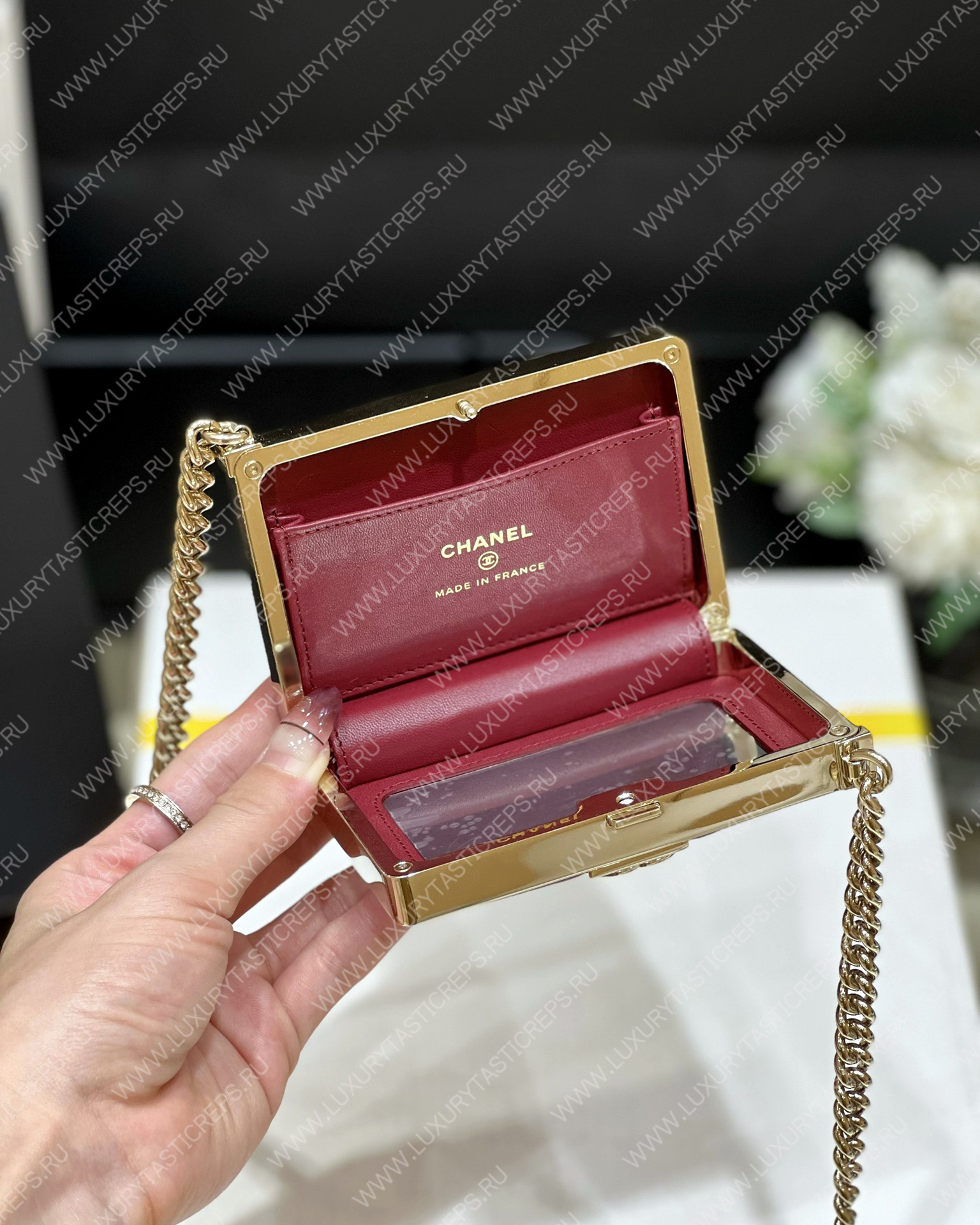 Ch*el mini boy bag red ap2884