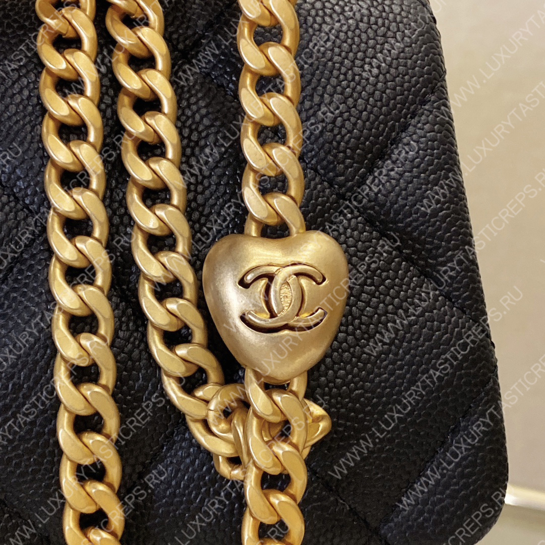 Ch*el mini flap bag navy blue as3757