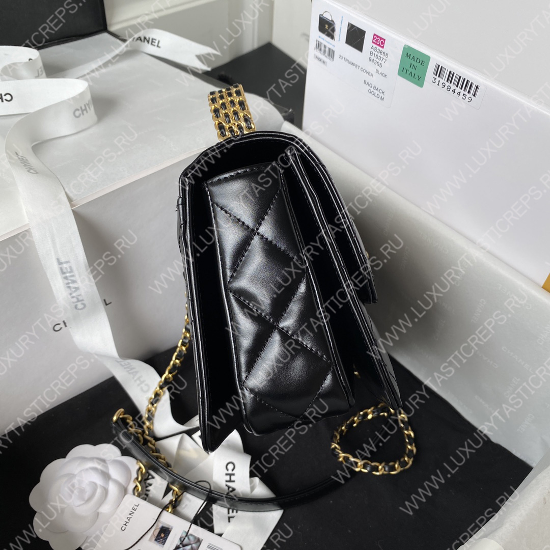 Ch*el mini flap bag with top handle as3886