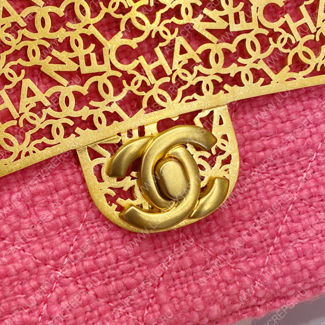 Ch*el mini evening bag pink as3526