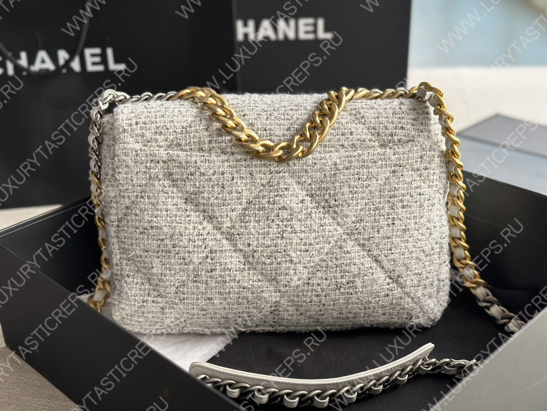 Ch*el 19 large handbag multicolor as1161