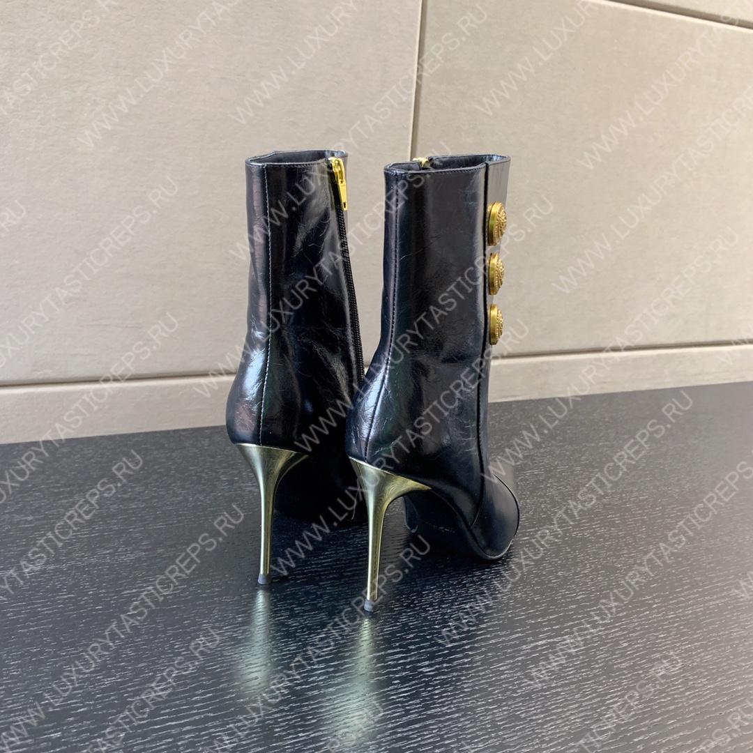 BALMAIN RONI ANKLE BOOTS BLACK YN1TA522LVIT