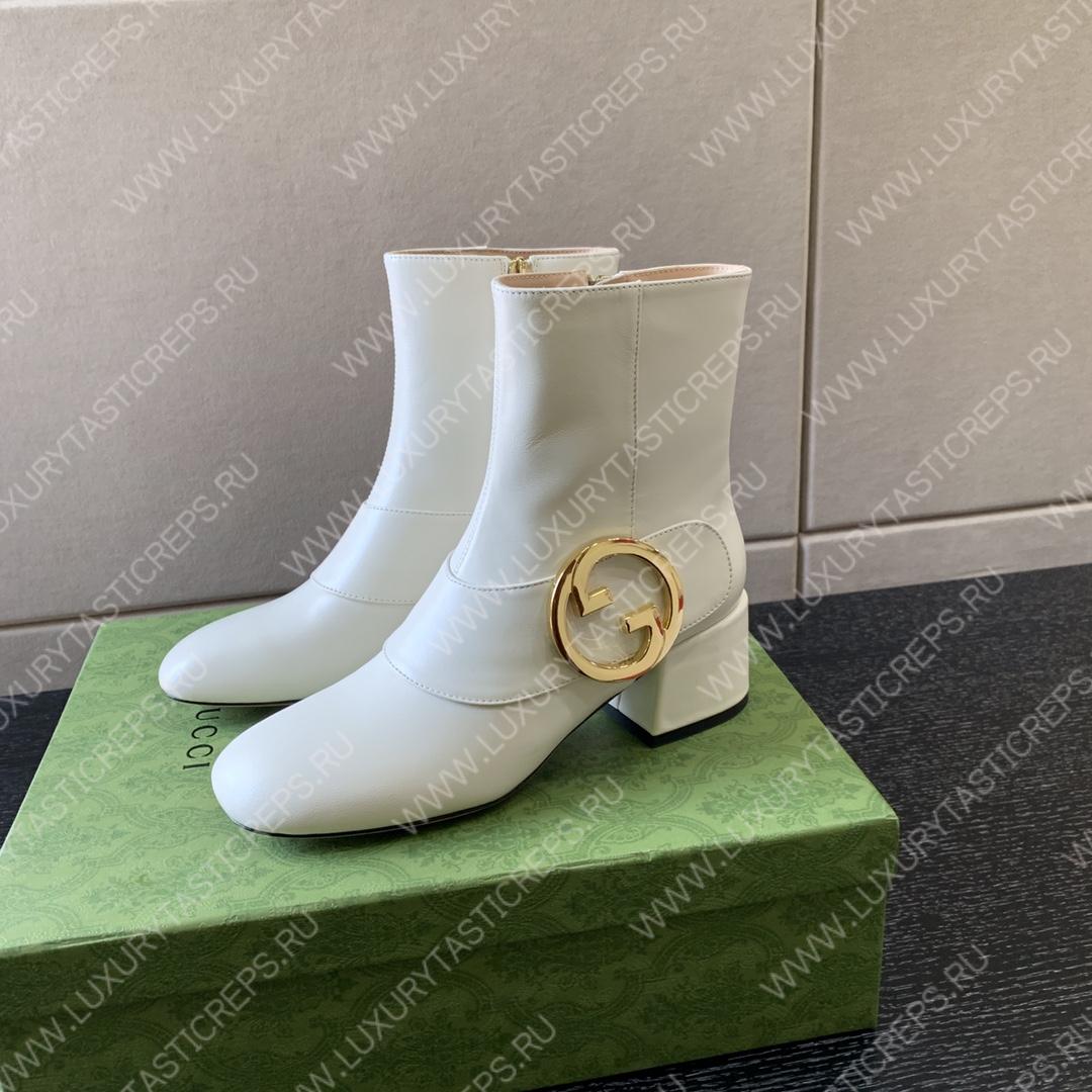 G*u*i blondie ankle boot white ‎700016