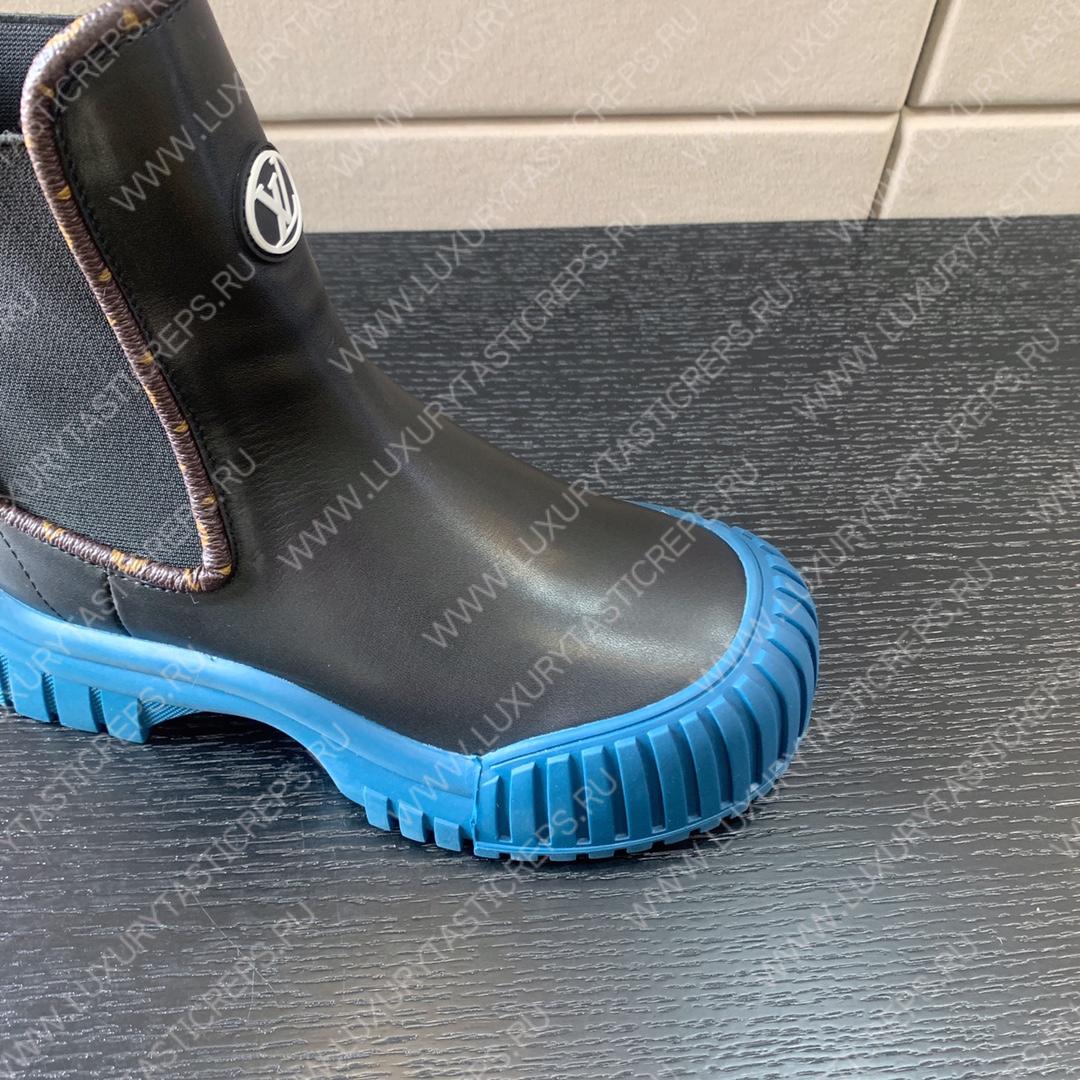 l**is V*t*n ruby flat ankle boots noir and blue 1ab0fs