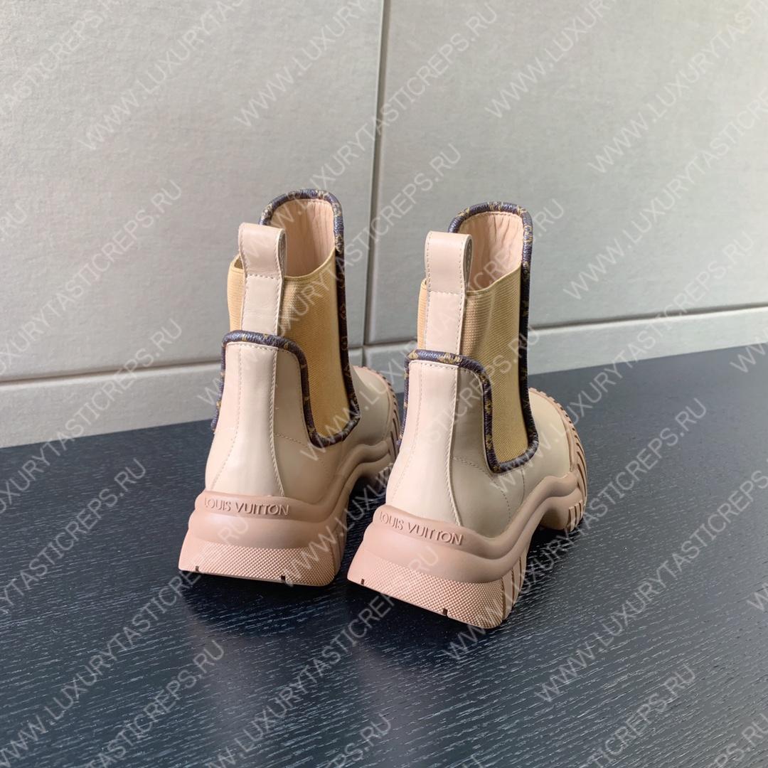 l**is V*t*n ruby flat ankle boots beige 1ab0fs