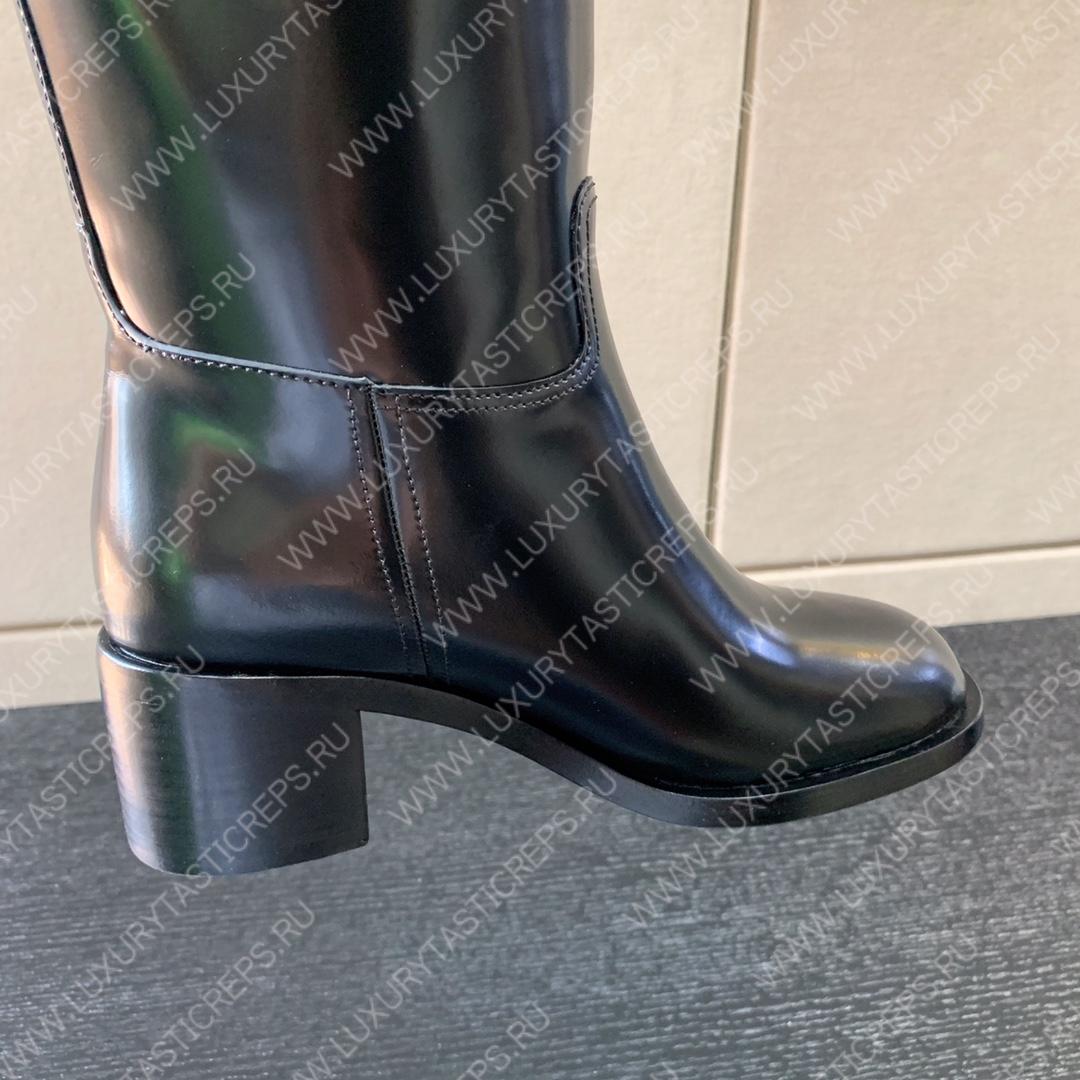 Pra*a leather and nylon boots black 1w411m