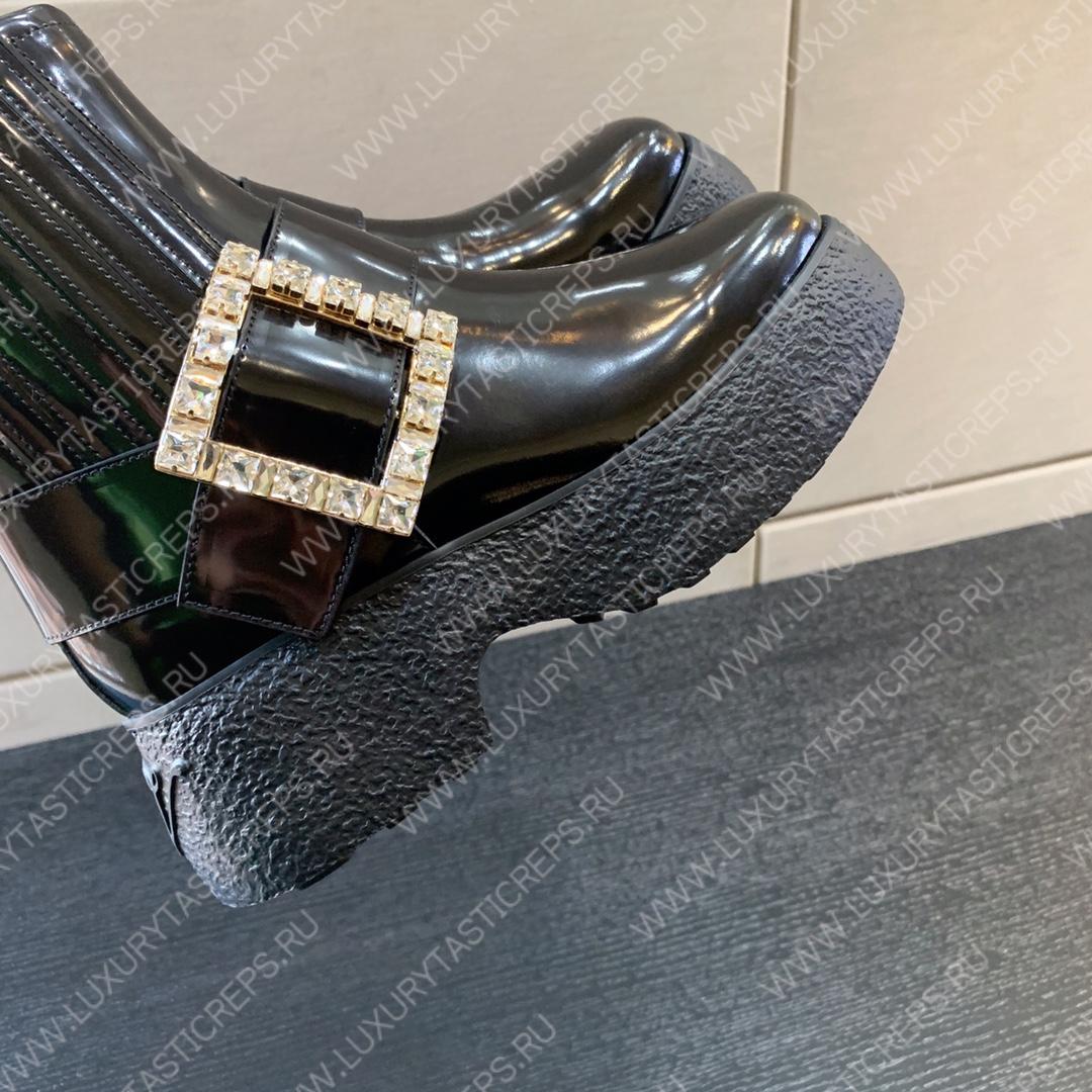 ROGER VIVIER VIV RANGERS ANKLE BOOTS BLACK RVW64233920QGW