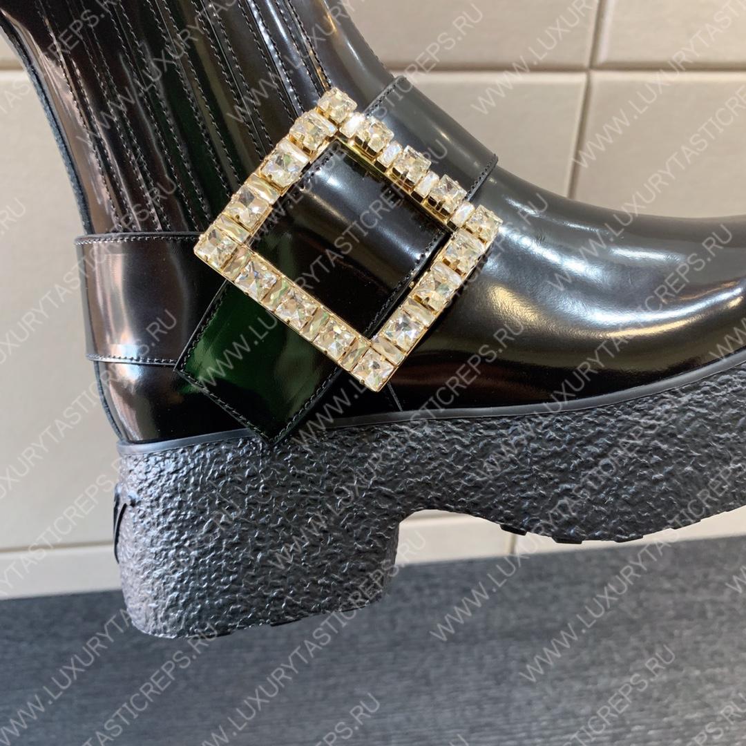 ROGER VIVIER VIV RANGERS ANKLE BOOTS BLACK RVW64233920QGW