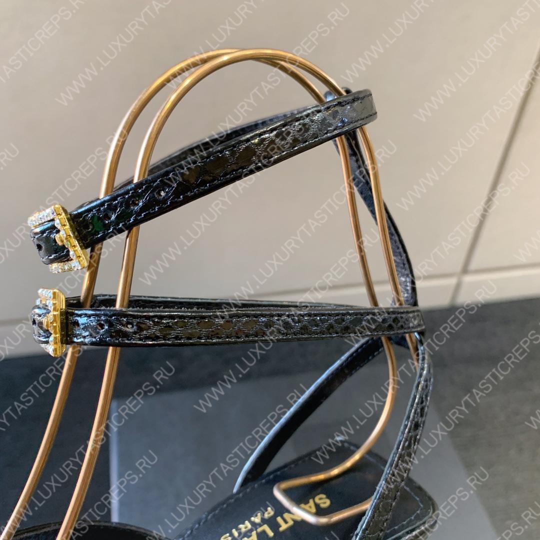 YVES SAINT LAURENT NUIT SANDALS BLACK 696983