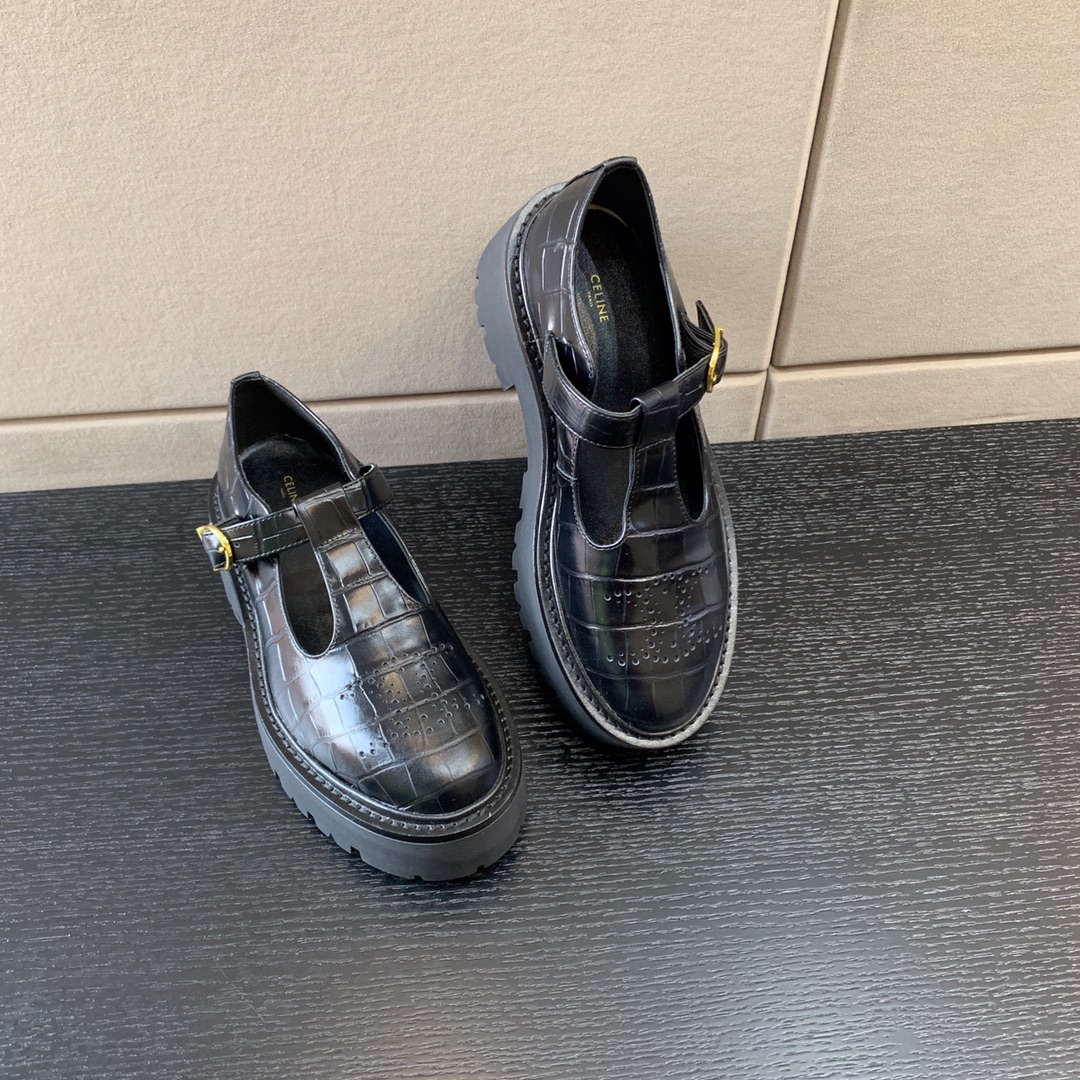 Ce**e bulky triomphe perforated loafers black 348613656c