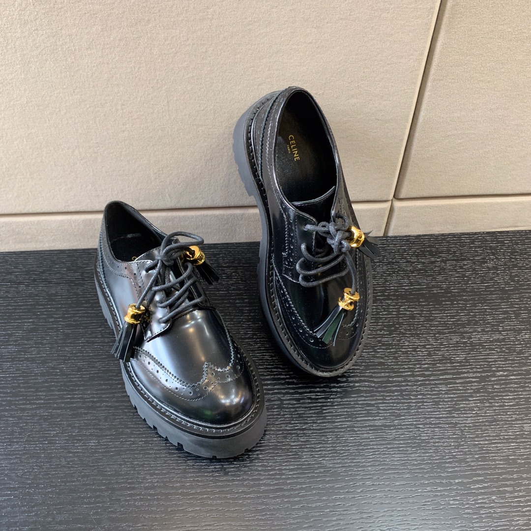 Ce**e bulky brogue derby loafers black 348443602c