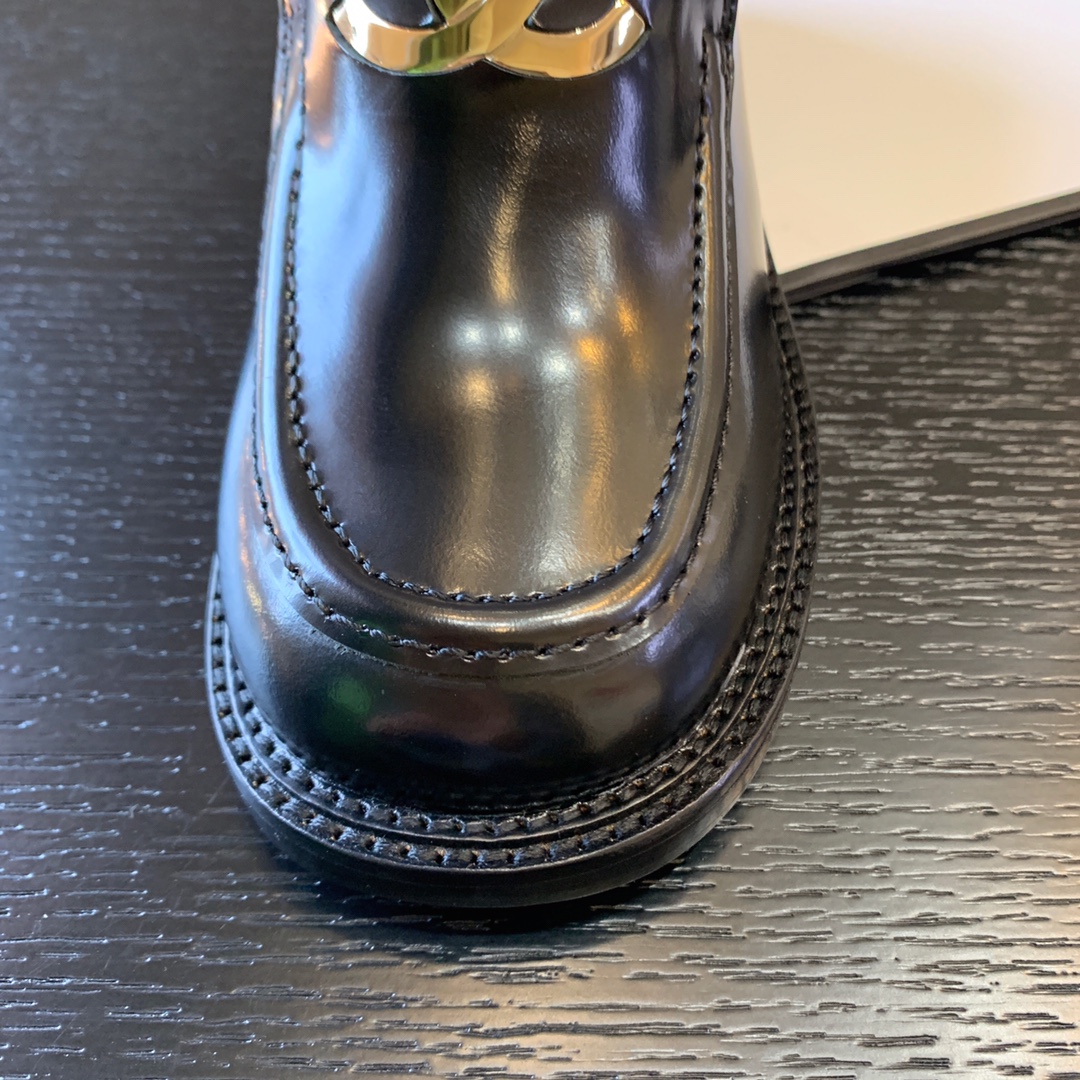Ch*el loafers patent black g39602