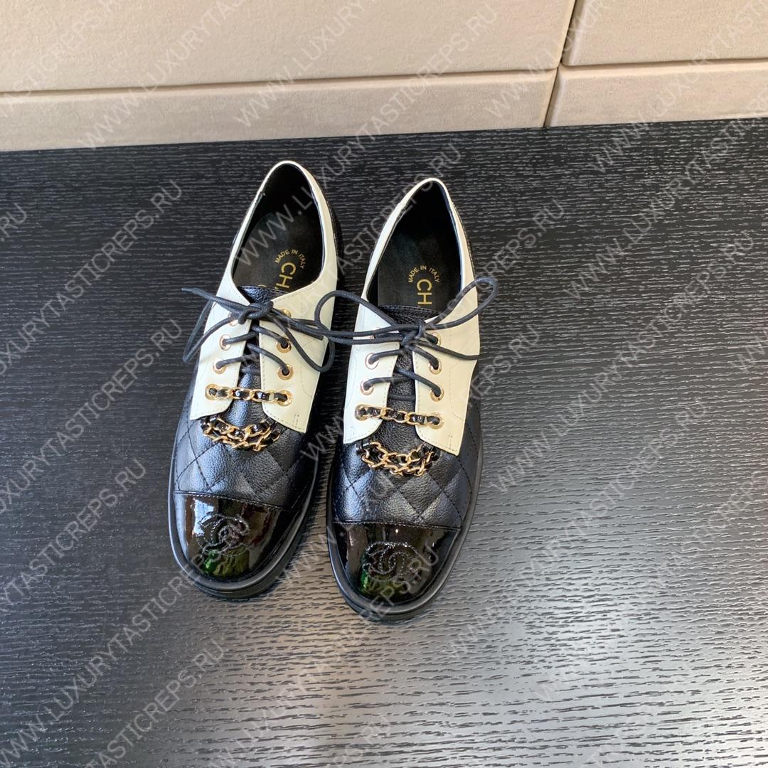 Ch*el sneakers black and white g39393