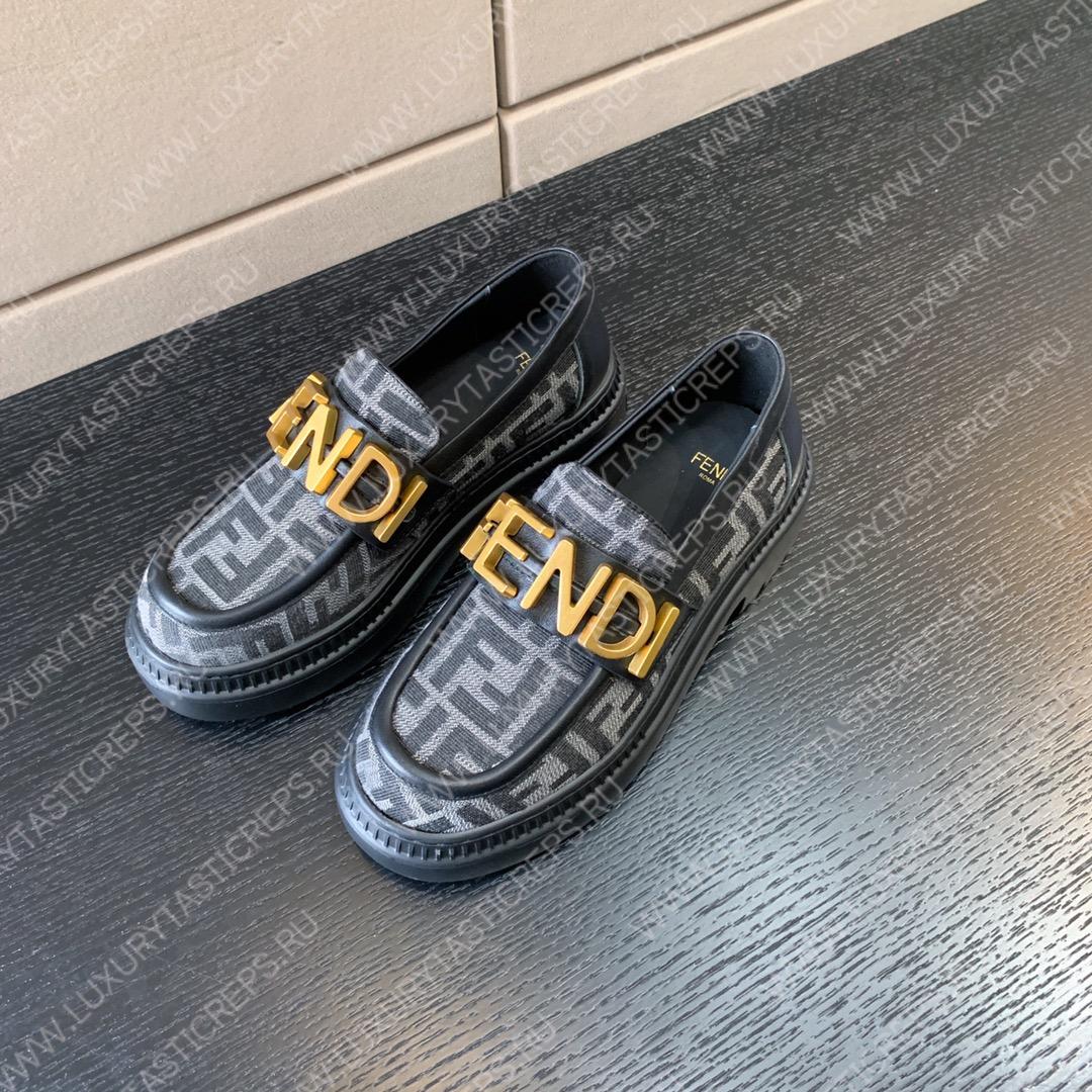 F**di F**digraphy loafers grey 8d838369ff0qa1